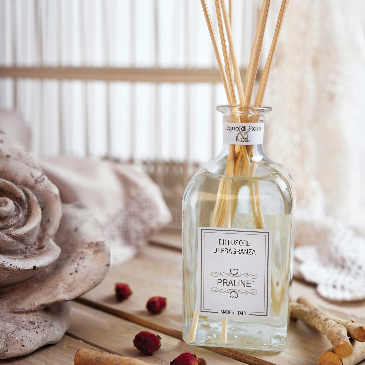 Diffusore Di Fraganza – Midollino Legno di Rosa e Fico