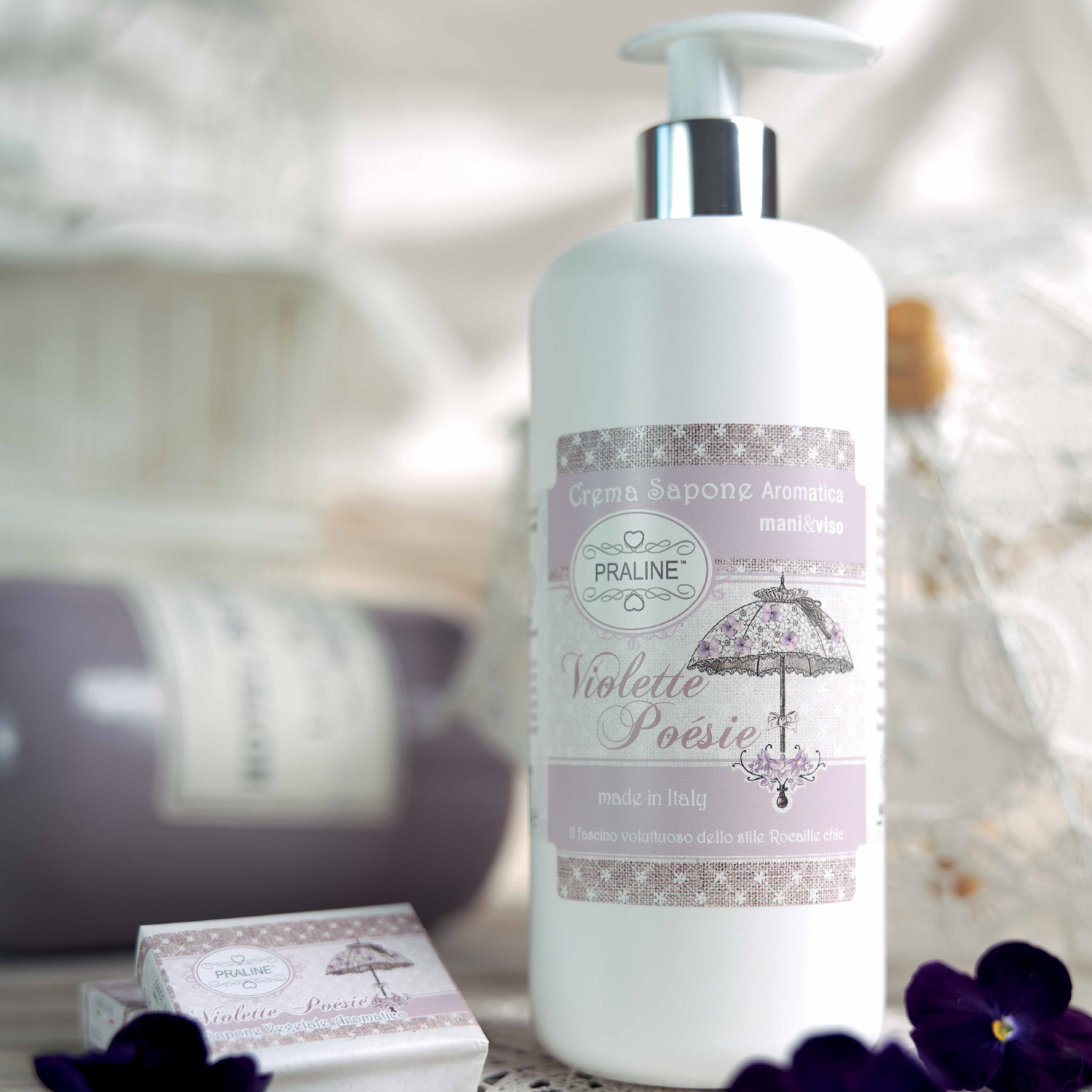 Sapone Vegetale Aromatico – Liquido Violette Poesie