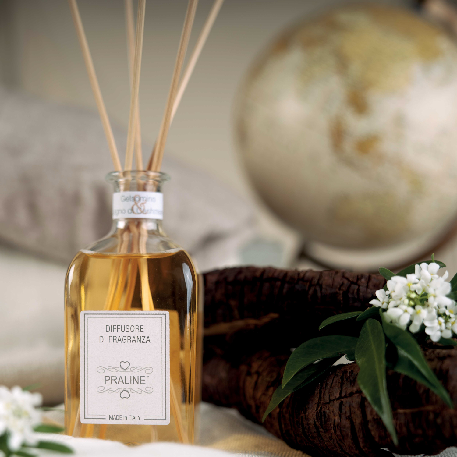 Diffusore Di Fraganza – Midollino Gelsomino e Legno di Cashmere
